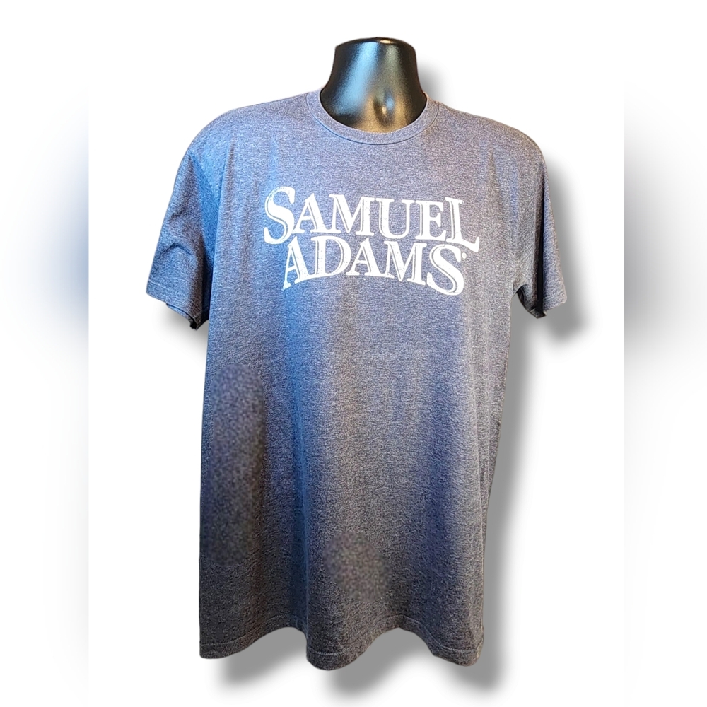 Samuel Adams T-Shirt Adult Size Large Gray Short Sleeve Spell Out Love Beer